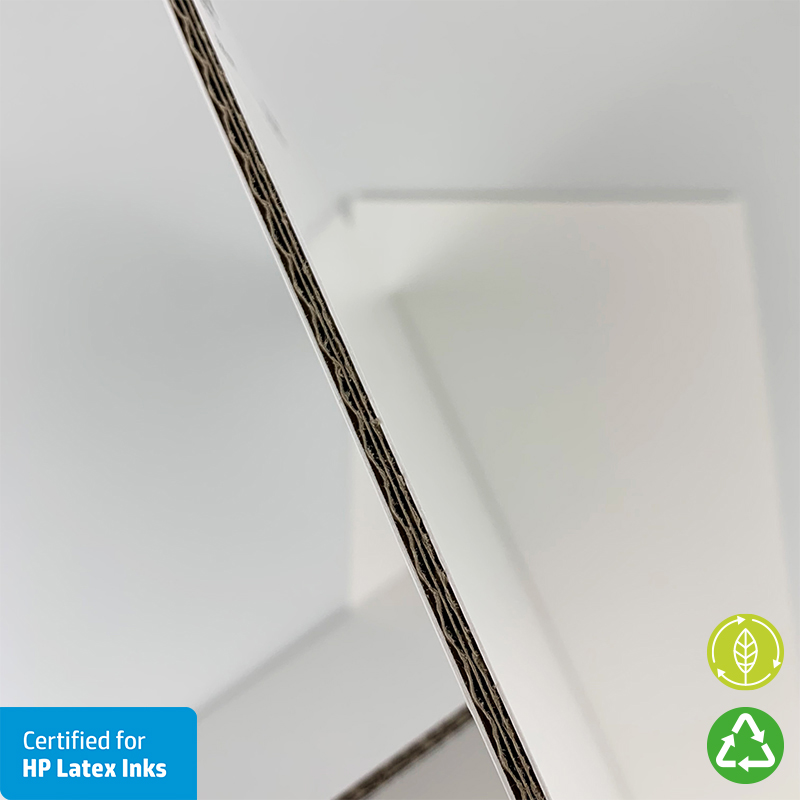 Panneau DISPA® re blanc avec un noyau recyclé